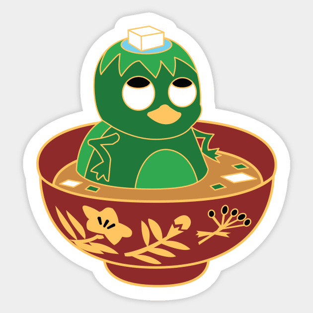 Miso Kappa Sticker by drawingnikki